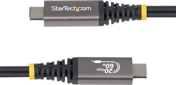 Produktbild StarTech .com CC3M20GUSB4CX, 3 m, USB C, USB C, USB4 Gen 2x2, 20 Gbit/s, Schwarz (3 m, 60 W)