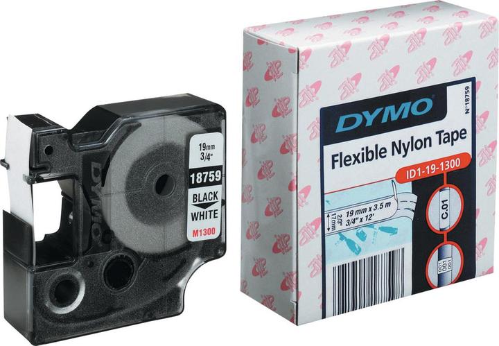 Produktbild Dymo Rhino Nylonband 18759, weiss (1.90 cm, Weiss)