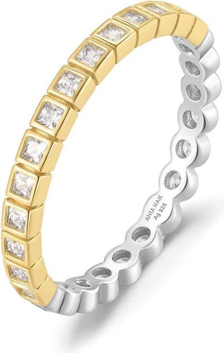 Produktbild Ania Haie Two Tone Square and Circle Bezel Ring (52, 925 Silber)