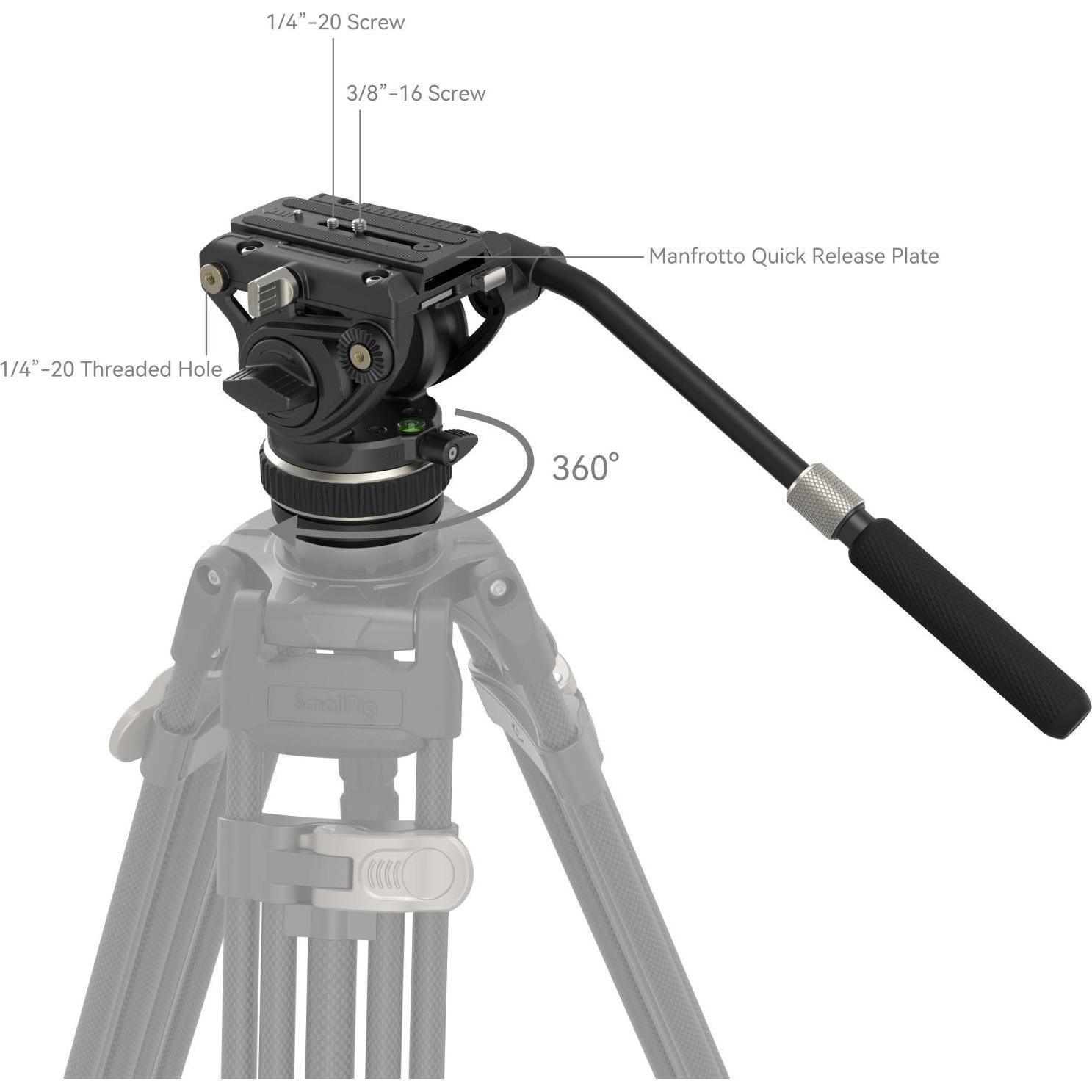 Thumbnail - SmallRig DH10 (Videokopf), Stativkopf