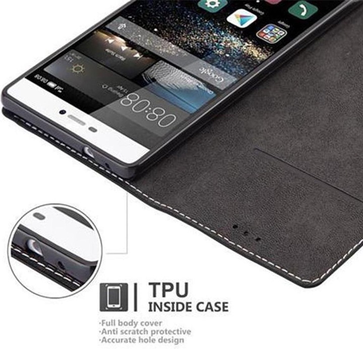 Actual product image Cadorabo Book X Wallet Cover (Huawei P8)
