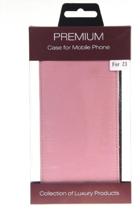 Actual product image OEM Slim leather Flip Case for Sony Z3 pink (Sony Xperia Z3, Sony Xperia Z3 Dual, Sony Xperia Z3v)