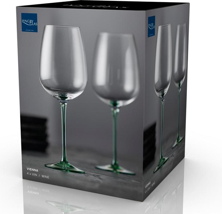 Produktbild Lyngby 50 cl - Glas - Grøn (53 cl, 4 Gläser, Weingläser Set)