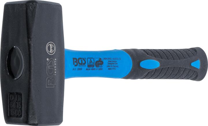 Actual product image BGS Stoning Hammer Fibreglas Shaft DIN 6475 1500 g (1700 g)