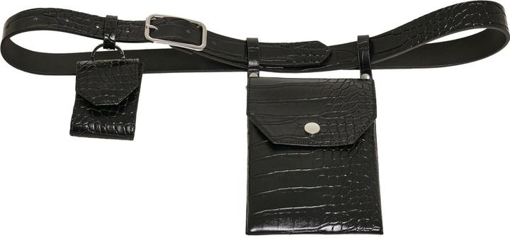 Actual product image Urban Classics Croco Synthetic Leather Belt With Pouch (L)