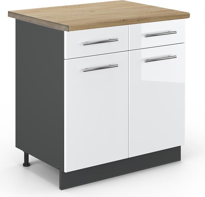 Charcoal, White, White High Gloss