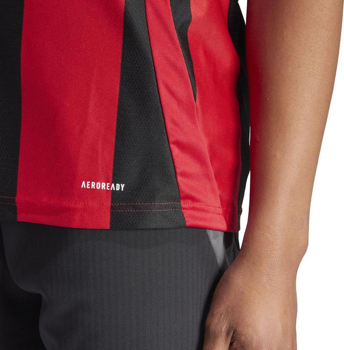 Actual product image No Name Koszulka męska adidas Striped 24 Jersey czerwono-czarna IW4556 M (M)