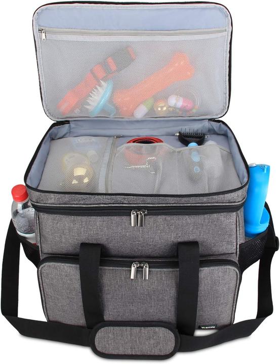 Produktbild Teamoy Reisetasche für Hundeausrüstung (Gross, Grau) (Katze, Hund, Faltbar)