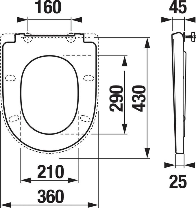 Actual product image Jika Wc Seat Cubito Style Whte