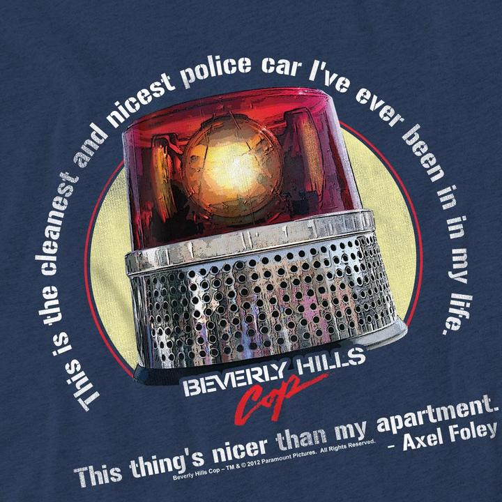 Image du produit Beverly Hills Cop - T-shirt NICEST POLICE CAR - Adulte (XL)