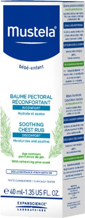 Mustela Soothing Chest Rub 40ml