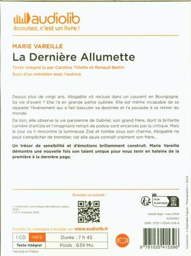 Actual product image La dernière allumette (Vareille Marie, French)
