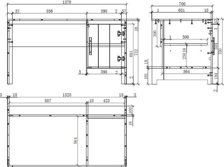 Image du produit Vipack Erik Bureau