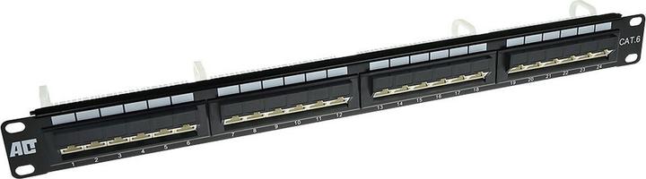 Actual product image ACT Patchpanel 24-ports unshielded 45° CAT6 PATCHPANEL 24P UTP C6 45GR