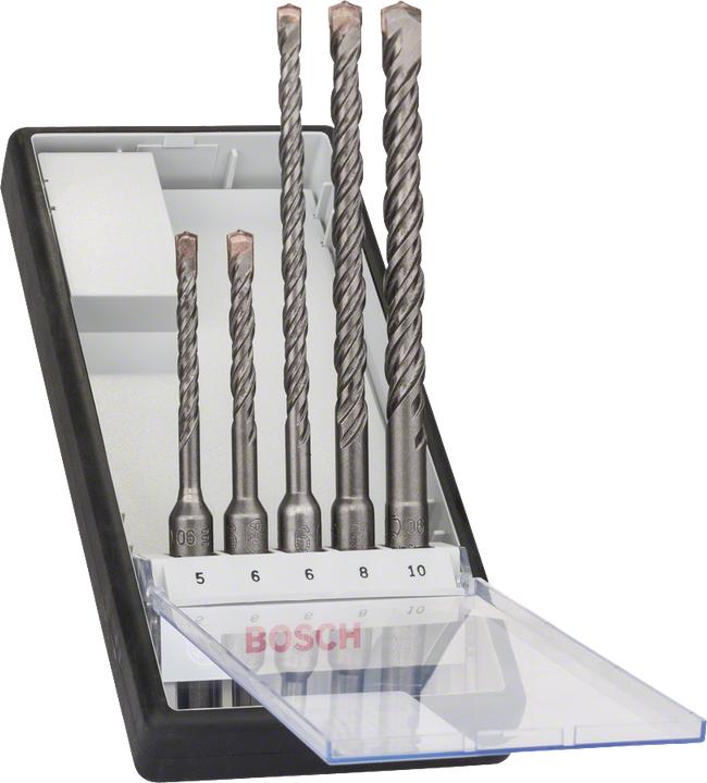 Produktbild Bosch Professional Zubehör SDS plus-5 Hammerbohrer-Set, Robust Line, 5-tlg., 5–10 mm (6 mm, 10 mm, 5 mm, 8 mm)