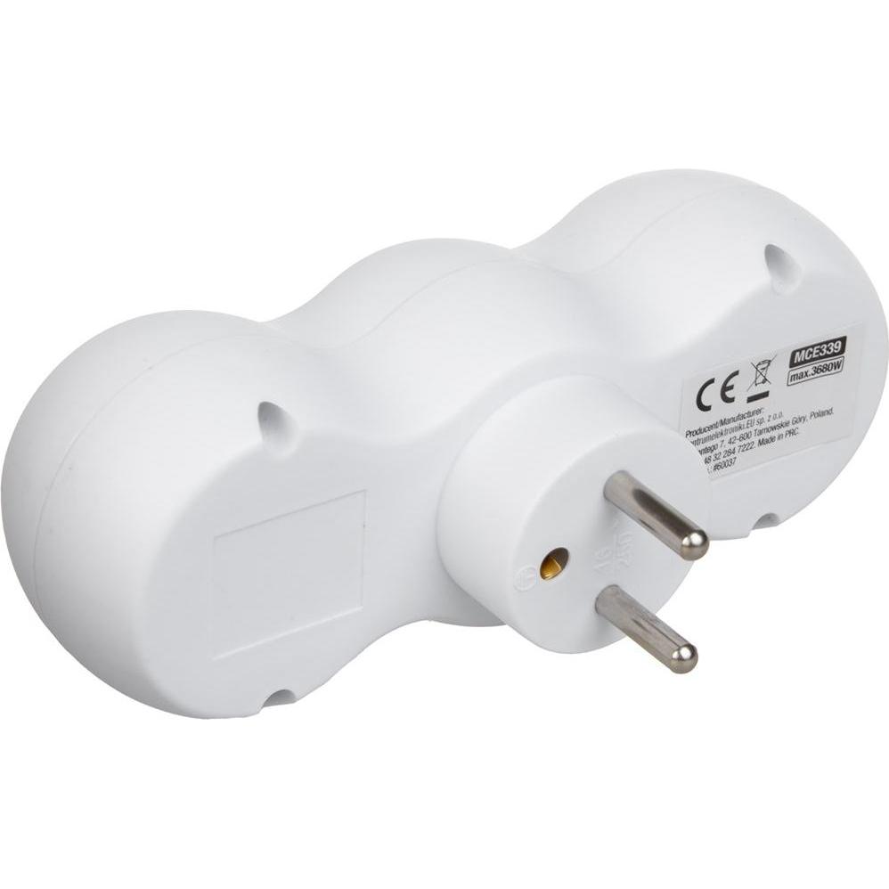 Thumbnail - Maclean, Steckdosenleiste, MCE339 - Stromsteckdose, 2-Steckdosen-Verteiler, 2x USB A/C, Typ E, 2x16A (2 x, CEE 7/5, CEE ...