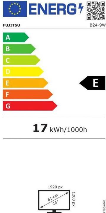 Energie-Label Fujitsu B-Line B24-9 WE (1920 x 1200 Pixel, 24")