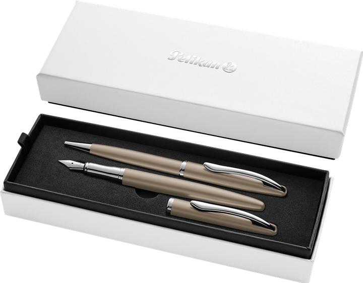 Actual product image Pelikan Rollerball fountain pen & biros Jazz® Noble Elegance in a set, taupe (Taupe, 2x)
