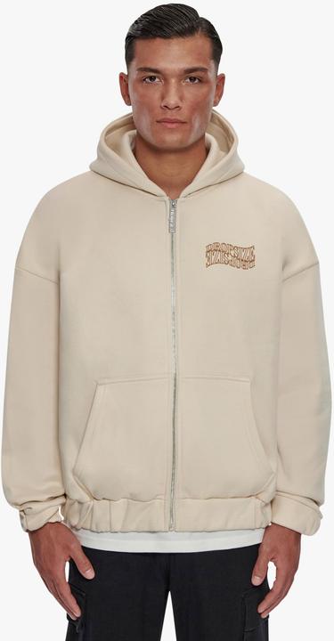 Actual product image Dropsize Heavy Oversize Mirrored Logo Zip-Hoodie - 124653 (XS)