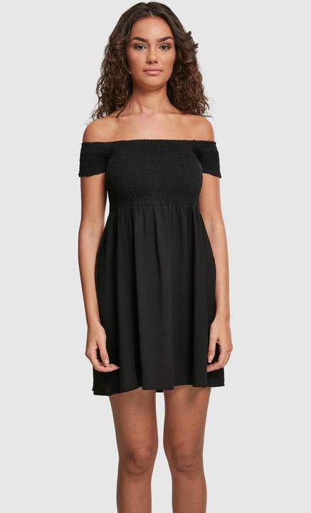 Actual product image Urban Classics Ladies Smoked Off Shoulder Dress (S)