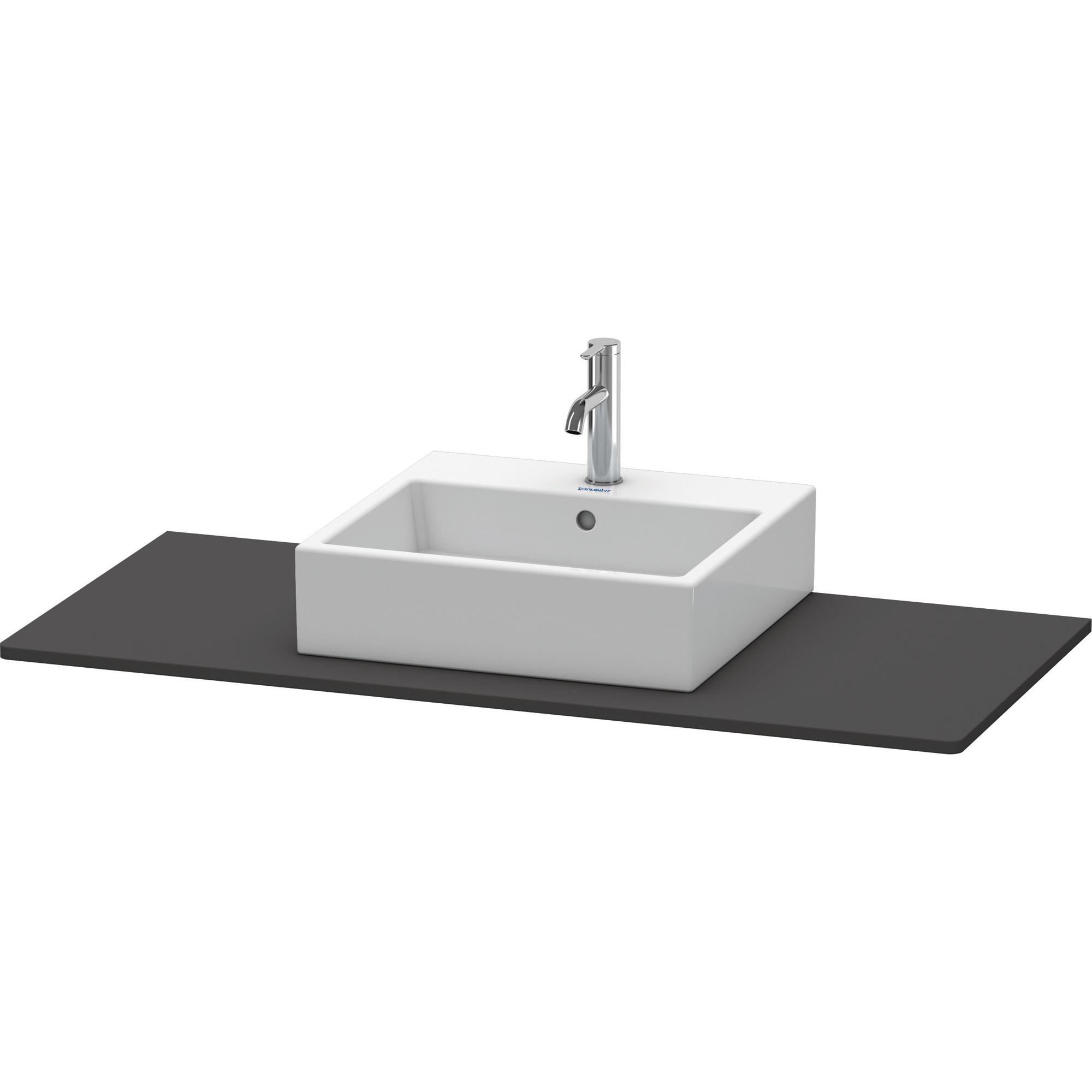 Duravit, Consolle per lavabo, Console XSquare, 1 découpe, 1200x16x550mm, XS060F08080, XS060F08080