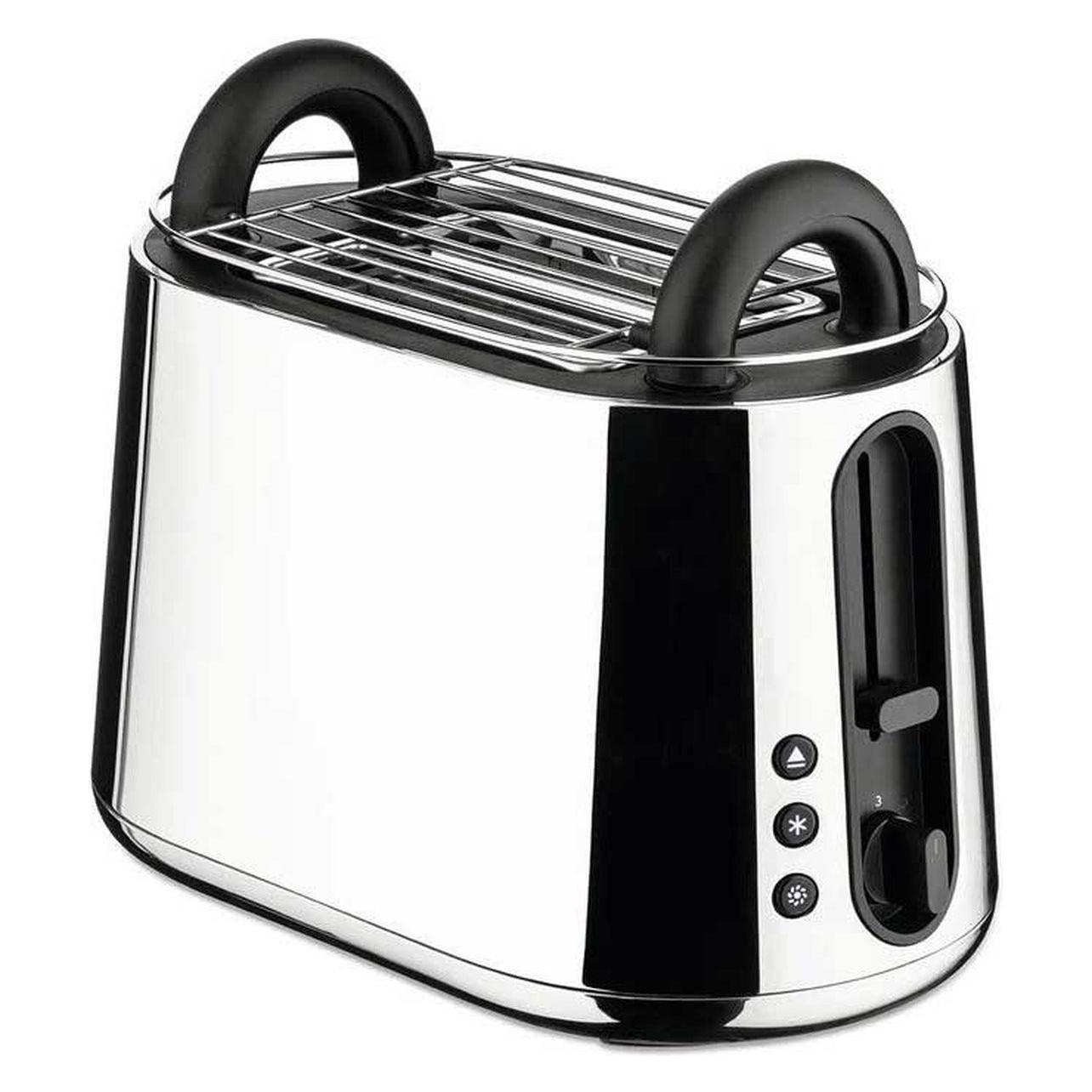 Alessi Broodrooster Toru 2 Sneetjes NE03/B 18/10, Broodrooster, Zilver