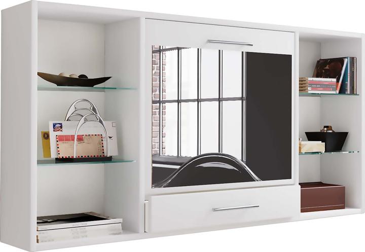 Actual product image VCM Dressing Table Wall Desk Wall Shelf Teala Mirror (115 x 20 x 60 cm)