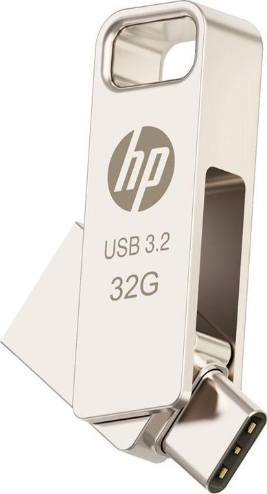 Image du produit HP Lecteur flash métallique 32 Go x206c OTG Type-C (32 Go, USB-A, USB-C)