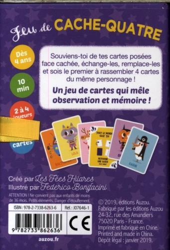 Produktbild Auzou France Jeu de cache-quatre : mémoriser et observer! dès 4 ans (Französisch)