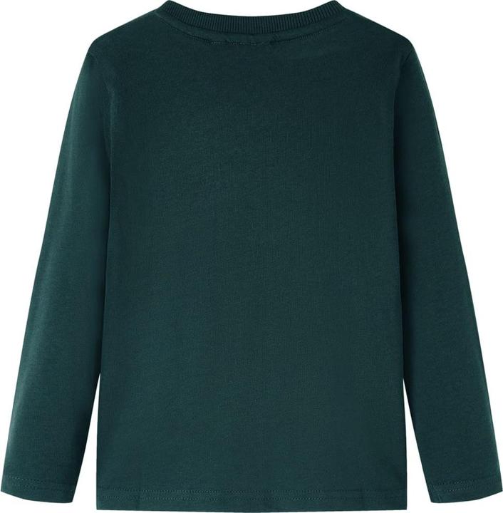 Immagine prodotto vidaXL Camicia da bambino a maniche lunghe verde scuro 92,Materiale: 100 (92)
