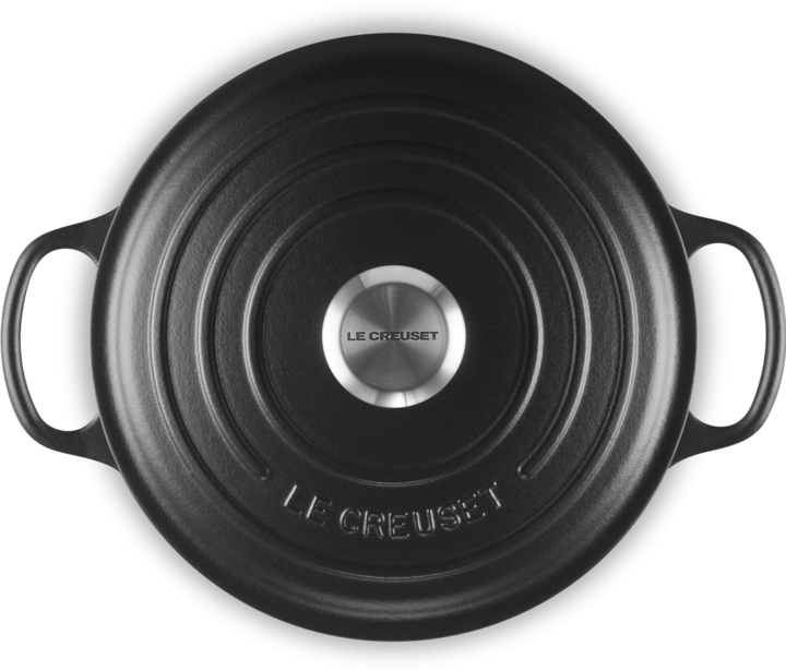Produktbild Le Creuset Sauteuse Sig 24 cm Schwarz (24 cm, Bräter + Schmortopf, Gusseisen)