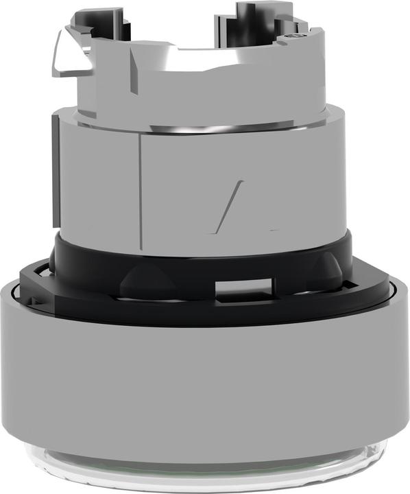 Actual product image Schneider Electric Metal button head with clear silicone membrane and spring return with flat pressure surface