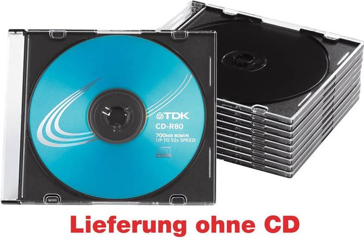 Immagine prodotto MediaRange CD / DVD Retail Pack 1er Slim Cases 10pz.