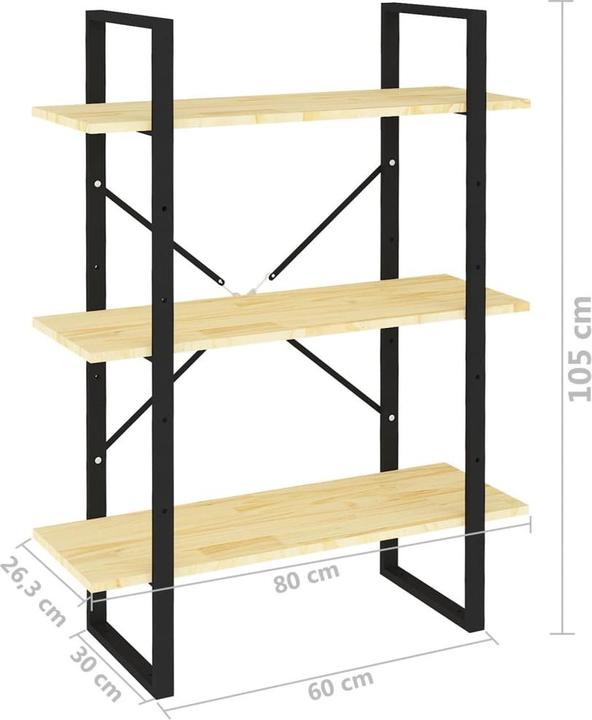 Produktbild vidaXL Bücherregal (80 x 30 x 105 cm)