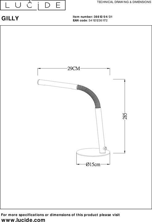 Produktbild Lucide Tischleuchten (290 lm)