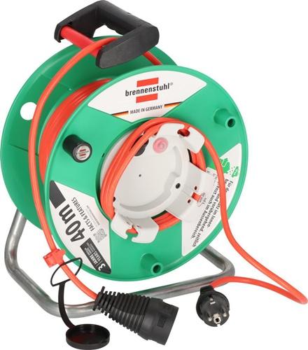 Image du produit Brennenstuhl 1098560001 Rallonge 38 m 1 sorties AC Outdoor Vert (38 m, 1.50 mm²² mm)