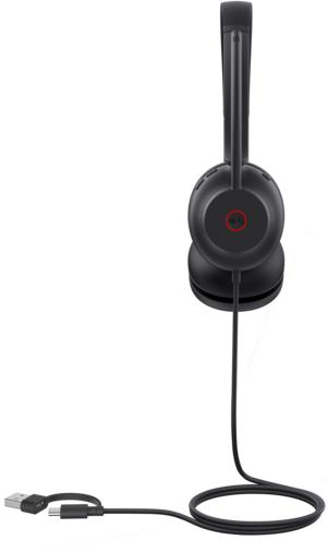 Image du produit Yealink Casque UH35 Dual Teams USB-C/A (Filaire, USB-A, Les équipes Microsoft)