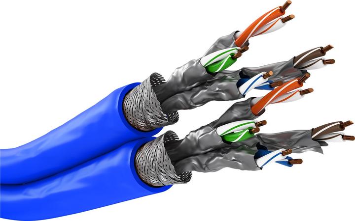 Actual product image Goobay Network cable CAT 7a S/FTP 4 x 2 x 0.32 (S/FTP, CAT7a, 500 m)