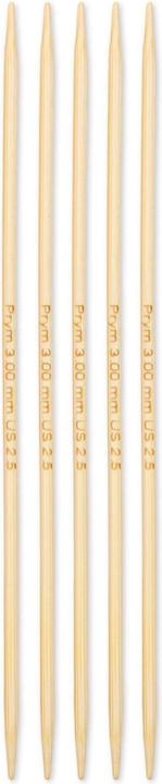 Prym Stricknadeln BAMBUS 3.00 mm, 15 cm
