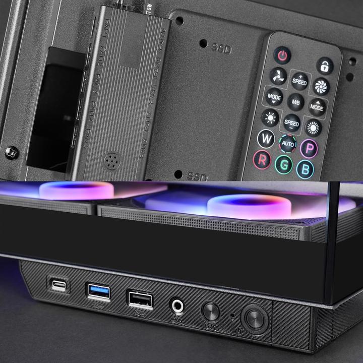 Immagine prodotto Mars Gaming Boitier Moyen Tour Atx Mc-3gf Pro RGB Avec Panneaux Vitrés (Noir) (ATX, mATX, Mini-ITX)
