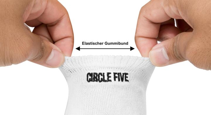 Actual product image Circle Five 6 pairs of booties with silicone grip (pack of 6, 47 - 50)