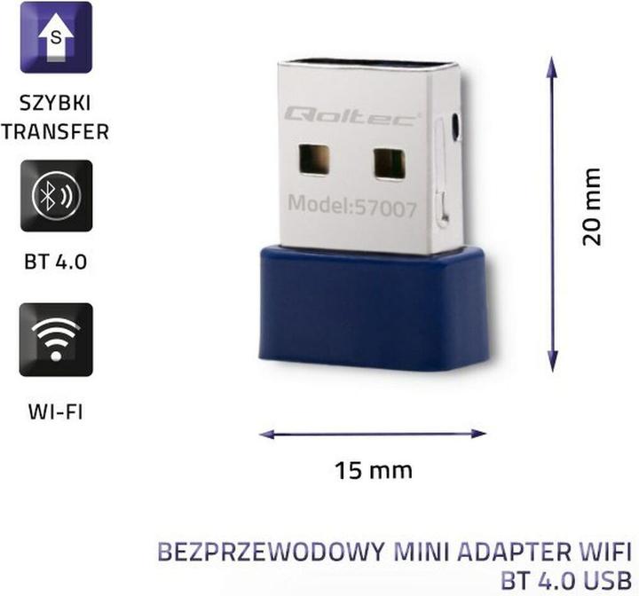 Produktbild Qoltec 57007 Wireless Mini Adapter