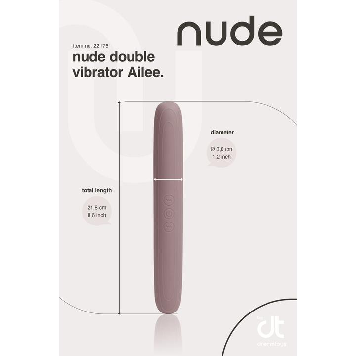 Actual product image Dreamtoys Dream Toys Nude Travel Vibrator Purple 13.5 cm