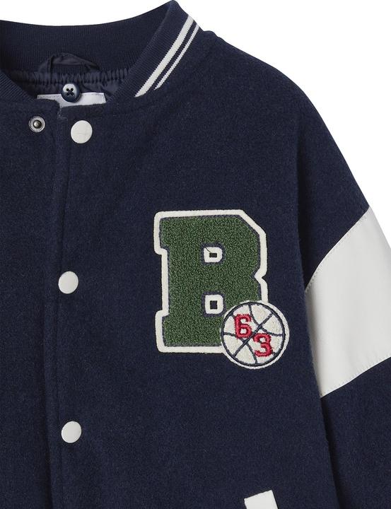 Produktbild Vertbaudet Jungen Bomberjacke mit abnehmbarer Kapuze und Recycling-Polyester (98, 104)