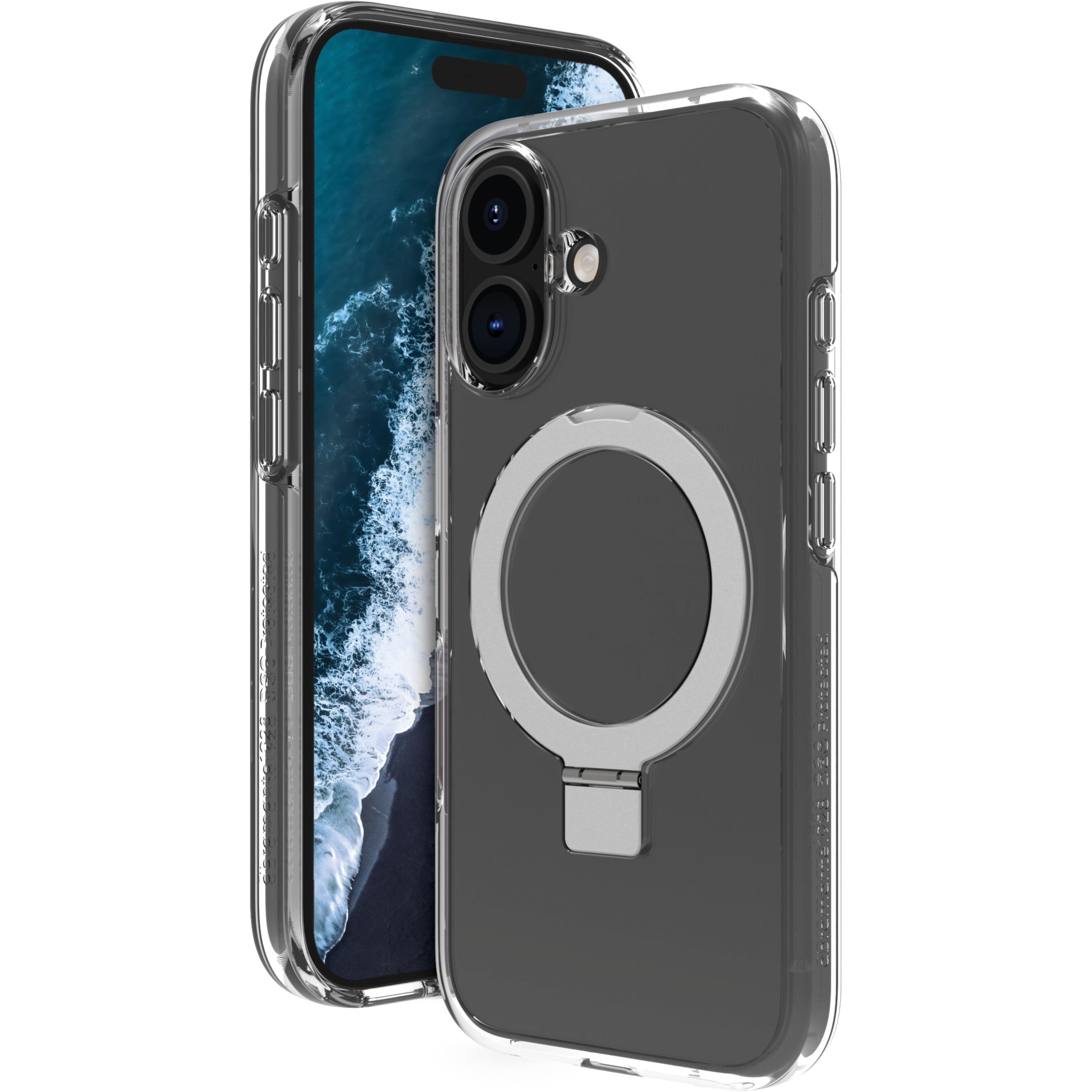 dbramante1928 Iceland Ultra D3O Kickstand (Apple iPhone 16), Smartphone Hülle, Transparent