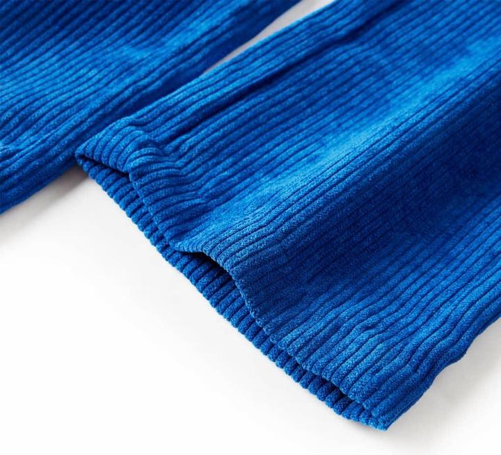 Actual product image vidaXL Children's trousers corduroy cobalt blue 104,Material: 90 % polyester. 7 (104)