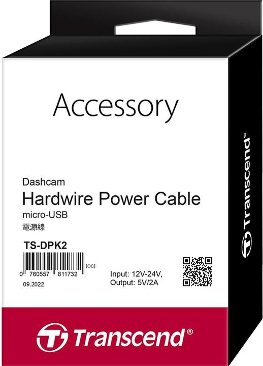 Immagine prodotto Transcend DPK2 Dashcam Hardwire Kit for