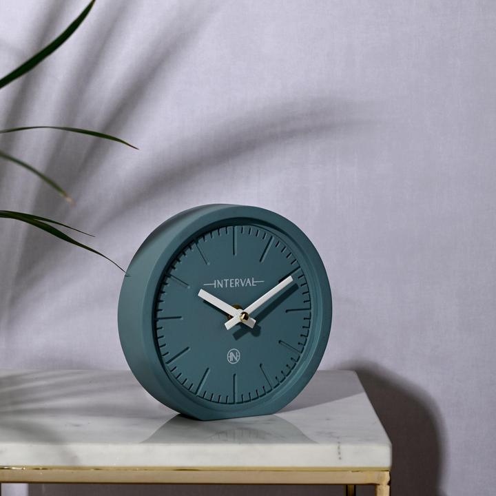Actual product image Interval Minimalist Desk Clock 15cm - Teal