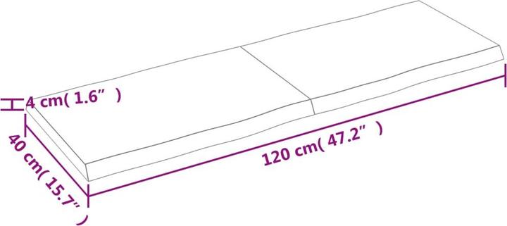 Produktbild VidaXL Nili (120 x 40 x 4 cm)