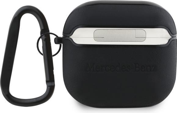 Immagine prodotto Mercedes-Benz Mercedes MEA4CSLBK Coperchio AirPods 4 nero/nero Pelle Logo Metallo (Borsa per cuffie)